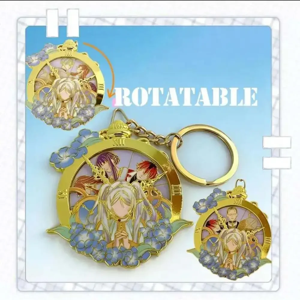 Frieren beyond Journey'S End Metal Spinning Charm 6Cm - Layered Anime Keychain I
